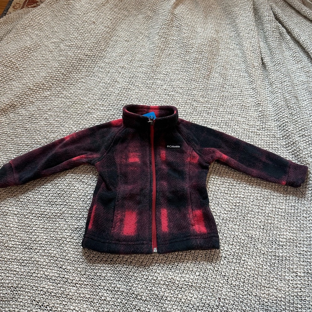 NWT Columbia Red and Black Fleece Jacket